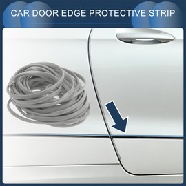 INFINAUTO Universal Car Door Edge Guards, Exterior 26.25ft U-Shaped Door Scratch Protection Guard PVC Gray, 1 Pc