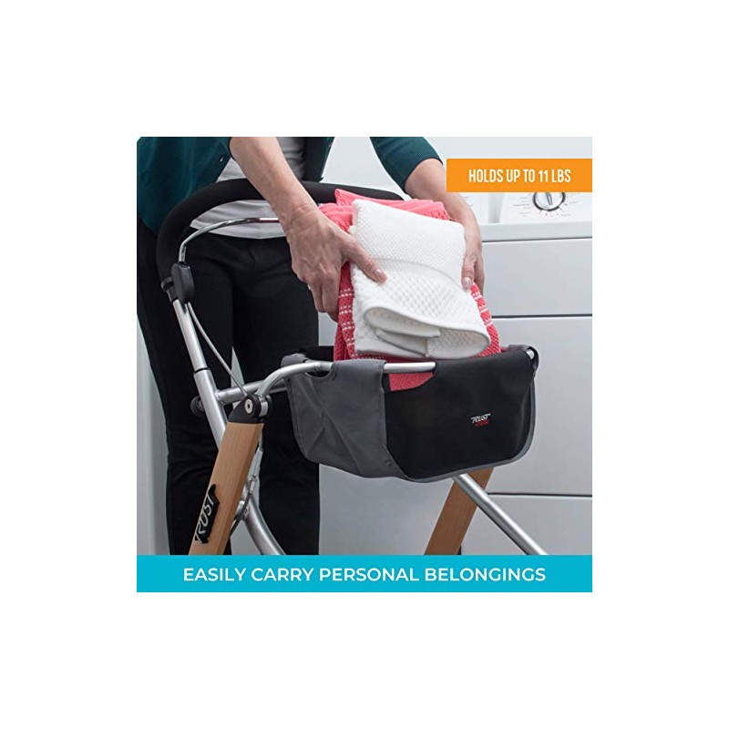 Stander Replacement Bag Accessory, Rolling-Walker Storage Pouch for Adults, Seniors,
