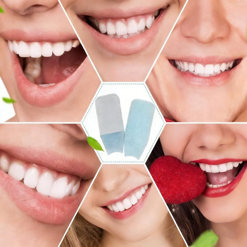 20Pcs Disposable Wipe Oral Finger Brush Up Teeth Cleaning Tools
