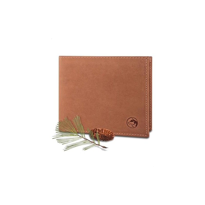 Men's Tri-Fold Leather “Norge” Wallet RFID Blocker with 6 Card