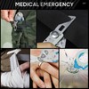 Emergency Shears with Strap Cutter and Glass Breaker Stainless Steel