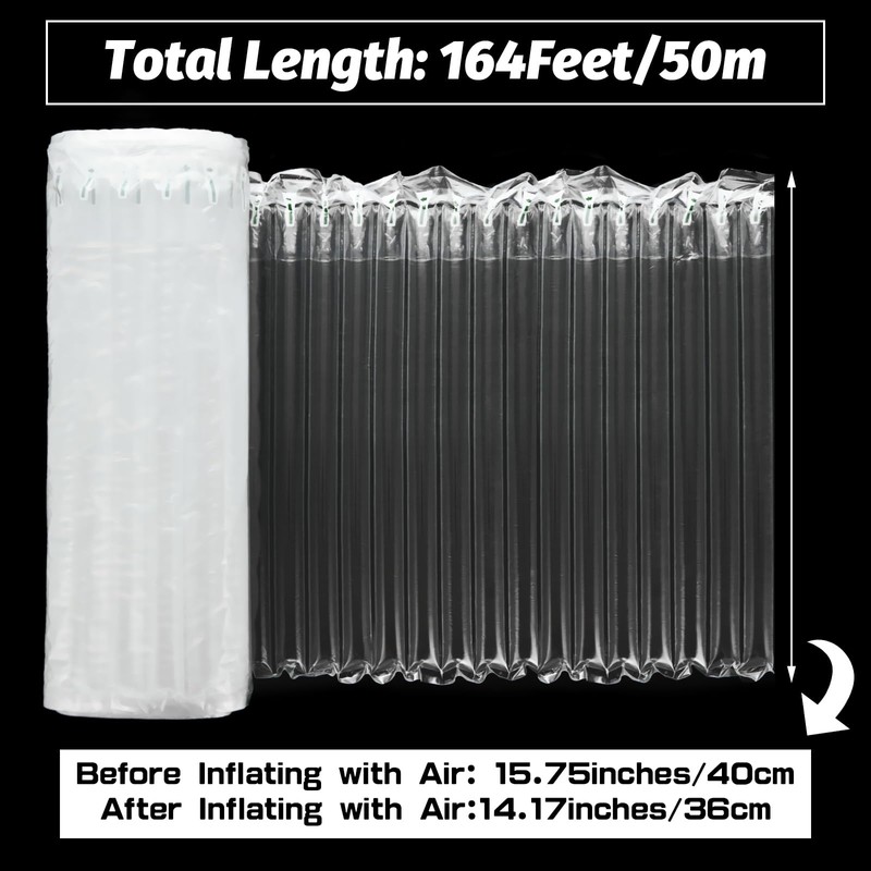 FVIEXE 15.75 Inch x 164 Feet Bubble Cushioning Wrap Roll,