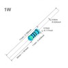 Chanzon 50pcs 1W 15K Ω ohm 15000r Metal Film Fixed