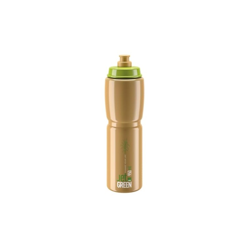 Elite Unisex Adult Jet Water Bottle, Green/Brown, 950 ml