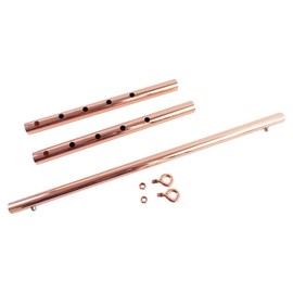 Spreader Bar Rose Gold Red Black Silver Adjustable Stainless Steel Bar, Yoga Training Fitness Gear, Workout Bar,Sports Gym Kit (Rose Gold)
