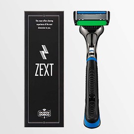 ZEXT 6 Blade Razor 25 Replacement Blades with Holder Set