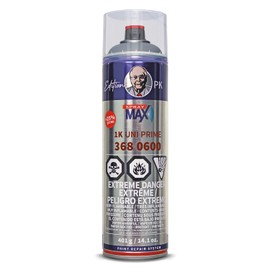 SprayMax 1K Uni Prime Gray | High Build Primer Filler for Metal, Aluminum & Plastics | Excellent Adhesion, Sandability & Corrosion Protection | Automotive Spray Paint | 14 oz