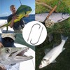 Stainless Steel Saltwater Fishing Hooks - 40pcs 34007 O'shaughnessy Hooks