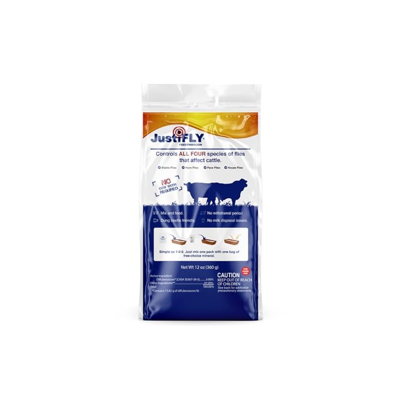 Champion USA JustiFLY Feedthrough Cattle Fly Control, Single | Non-Toxic
