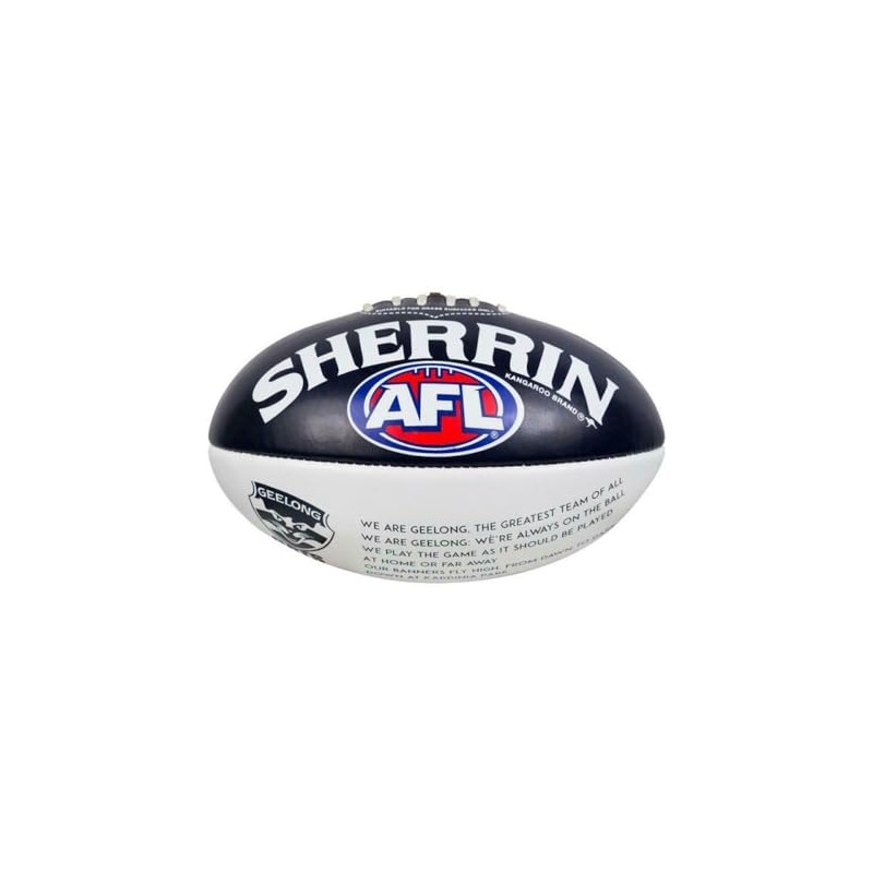 Sherrin AFL Geelong Cats Song Football, Size 2