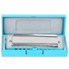 10‑Hole Harmonica Blues Bb Key Harp Wind Musical Instrument Beginner