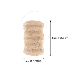 WOONEKY 1pc Wave-shaped Facial Cleansing Sponge Thoroughly Cleanses Skin Makeup Puff for Face Body