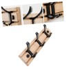 LABRIMP 1 Set Modern Bamboo Coat Hat Rack Stylish Hanging