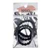 Peanut No-Tip Hair Ties - Black 3-Pack Beauty Accessory 5ea
