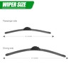 26"+18" Windshield Wipers Blades（pair for front）, OEM Quality Premium All-Seasons