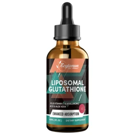 2000MG Liposomal Glutathione Liquid Drops, Ultra High Absorption, Natural Detoxification, Immune System & Skin Supprot*, L-Glutathione, Vitamin C & Hyaluronic Acid, Capsules Alternative, 2.02 OZ