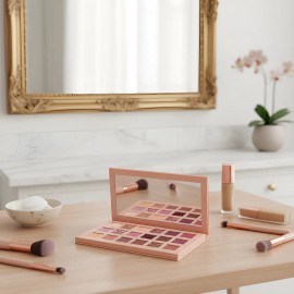 Paleta De Sombras Nude 18 Tonos Maquillaje Incluye Espejo