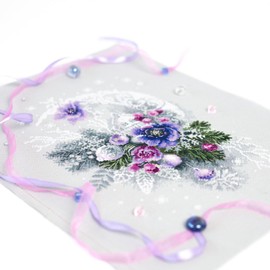 Wizardi Counted Cross-Stitch Kit Frosty Evening 200-242 Magic Needle