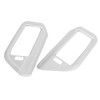 2pcs ABS Chrome Style Columnar Interior Air Vent Outlet Cover