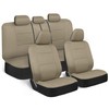 BDK PolyPro Car Seat Covers Full Set in Solid Beige,