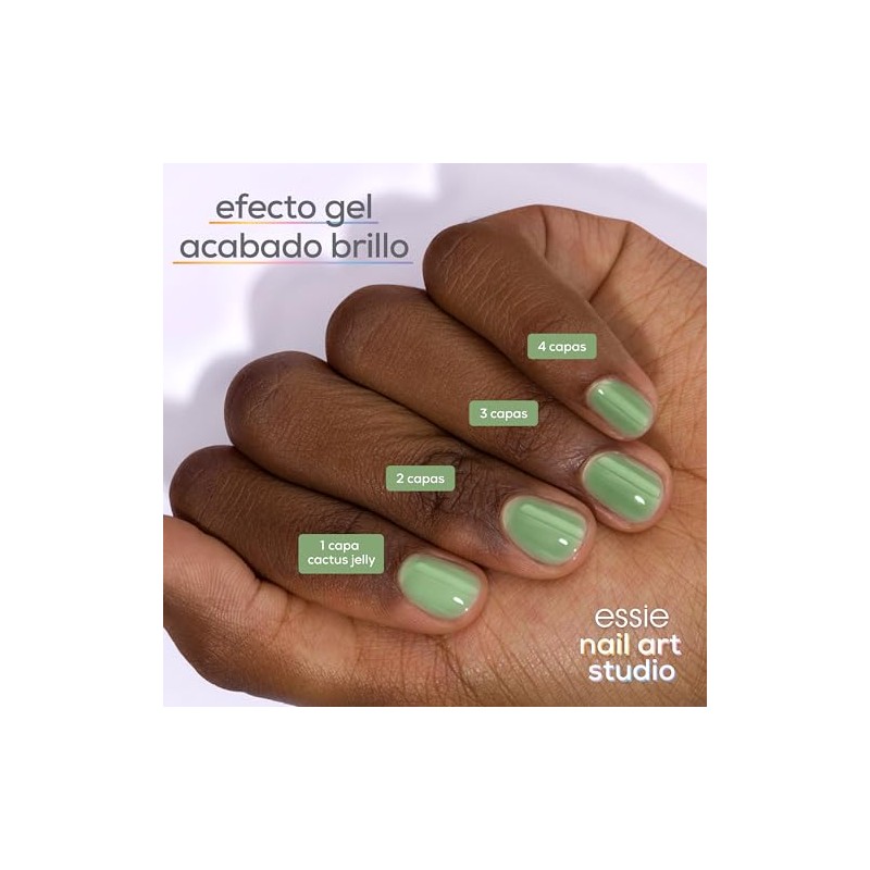 essie Nagellack ̶ Nr. 110 cactus jelly, Nagellackfarbe in Hellgrün,