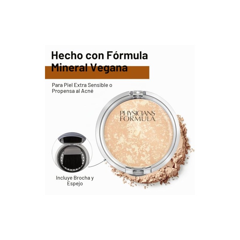 Physicians Formula Mineral Wear Talc-free Mineral Face Powder, Translucent, 0.3-Ounces
