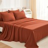 Litanika Burnt Orange Comforter Full Size Set - 7 Pieces