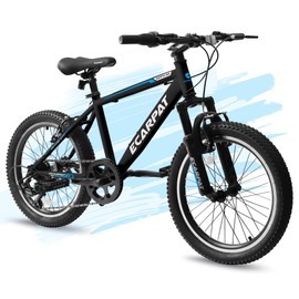 Ecarpat 20 Inch Mountain Bike, Suspension Fork, 7-Speed Boys Girls Mountain Bikes, All Terrain Kids Mountain Bikes for Boys and Girls 6-13 Years Old
