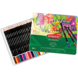 Derwent Academy Colouring Pencils Tin of 24
