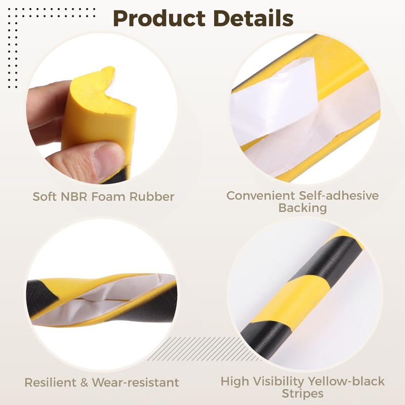 Self Adhesive Wall Corner Guard, 9.8 ft L-Shaped Edge Protector,