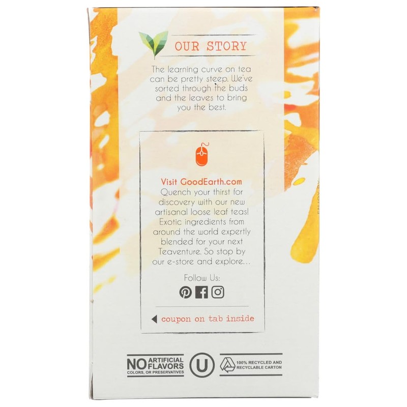 Good Earth Teas Organic Sweet and Spicy Caffeine Free Herbal