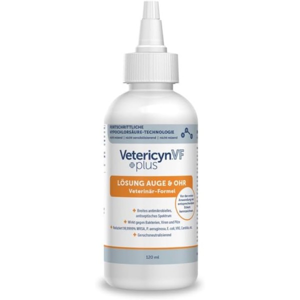 ecuphar vetericyn VF Plus Eye and Ear Cleaner ml 120