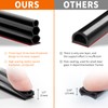 SILIENTWERK 40 Feet Self-Adhesive Rubber Weather Stripping Fits Big Gaps,