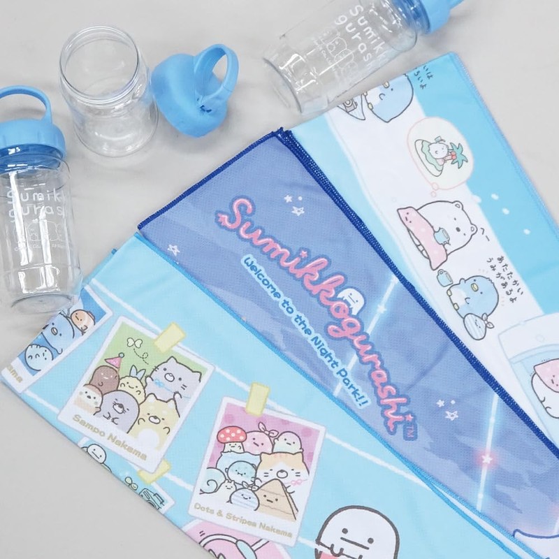 Inukai Towel Sumikko Gurashi (Cool Towel) Bottled Cooling Face Towel,