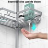 KEGII 4-Tier Corner Shower Caddy Tension Pole - Adjustable Shower