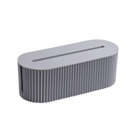 MaT store Outlet Box, Cable Storage, Hide Wiring, Stylish, Indoor, Bedroom, Living Room, Smartphone Storage (Gray)