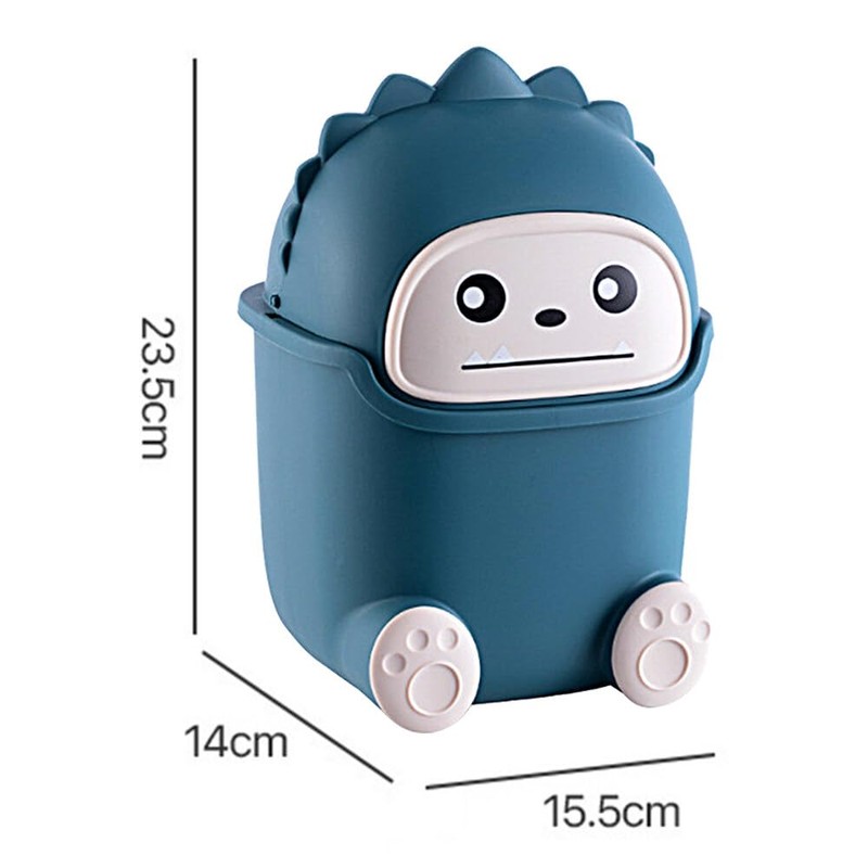 EACHPT Table Rubbish Bin, Table Bin with Lid, 5 L