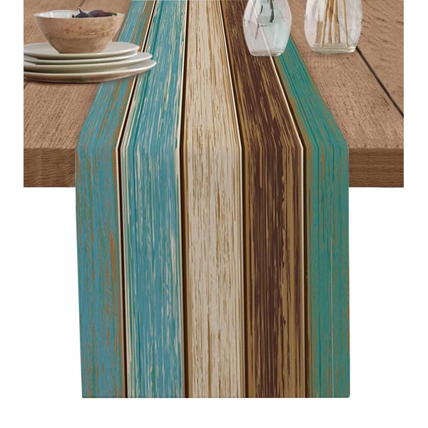 St Patrick's Day Cotton Linen Table Runner Farmhouse Retro Rustic