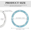 FSTURIOS Bling Crystal Double Rhinestone Car Engine Start Ring Decals,