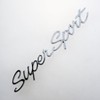 2Pc Super Sport Emblem Front 3D Badge Nameplate Letter Replacement