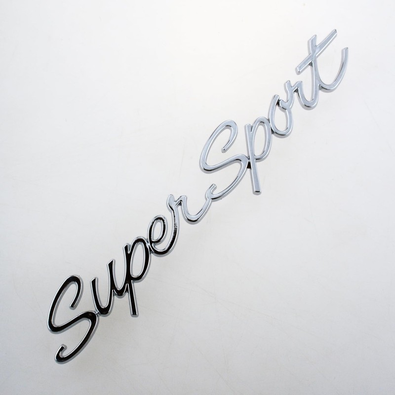 2Pc Super Sport Emblem Front 3D Badge Nameplate Letter Replacement