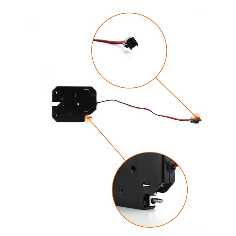 QWORK DC 12V Electric Lock Electronic Cabinet Lock for Cupboard