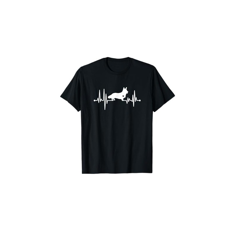 Cardigan Welsh Corgi Heartbeat Dog Lover Owner T-Shirt
