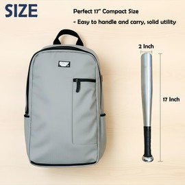 17-Inch Mini Aluminum Baseball Bat - Lightweight One Hand Bat, Compact Personal Home Utility Tool for Urban Commute, Portable Tire Checker for Trucks & Cars