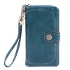 Women PU Leather Credit Card Holder Large Capacity Wallet Zipper