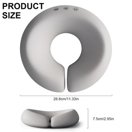 YANGUN Prone Pillow Massage Headrest, Facial Support Comfortable Prone Cushion for Massage Face Cradle For Spa, Salons, Massage(Grey)
