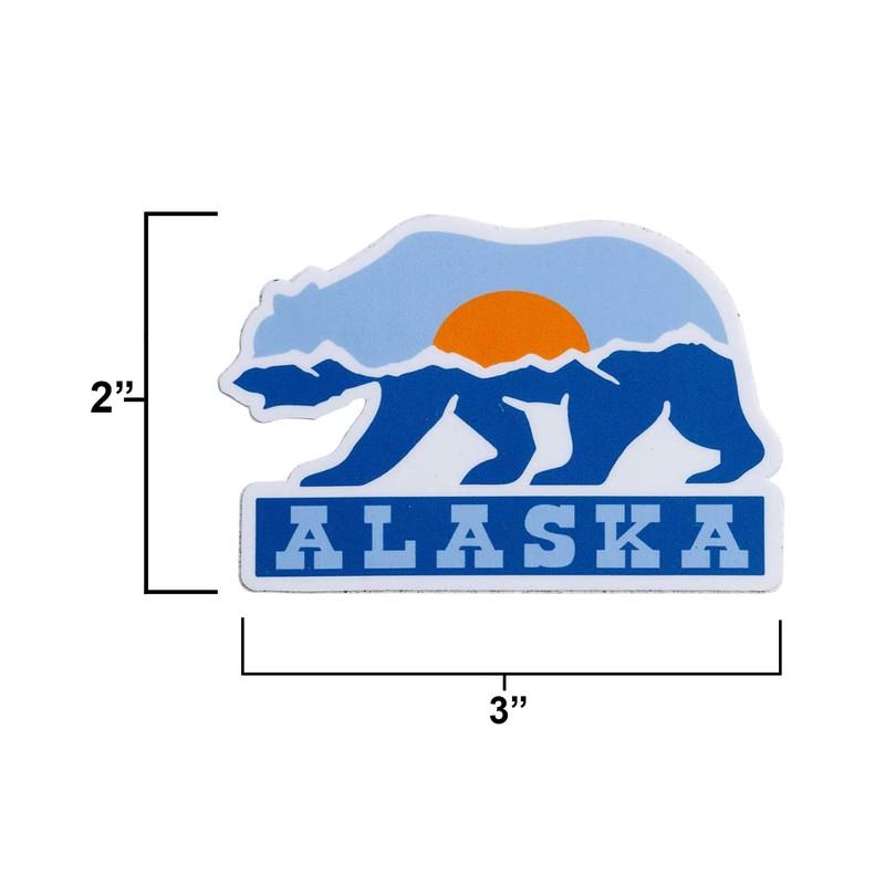 Vagabond Heart Alaska Weatherproof Vinyl Travel Sticker