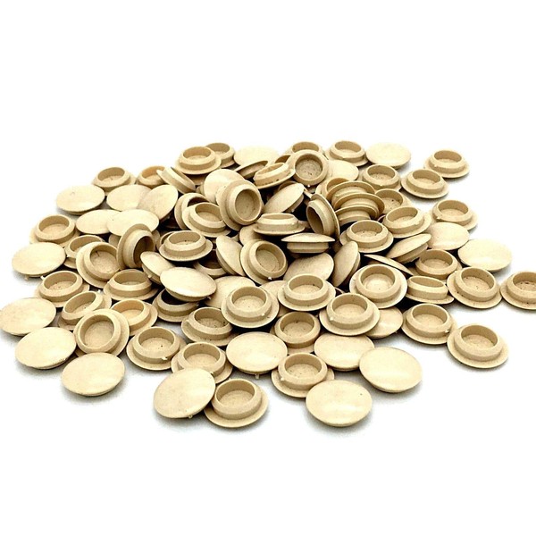 20 x Press on Screw Covers Magnolia Cream Colour for