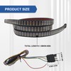 60 Inch LED Tailgate Waterproof Light Bar Triple Row Truck