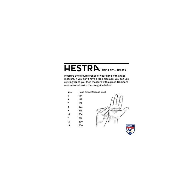 Hestra Apex Reflective Long Bike Glove - 5-Finger Glove for
